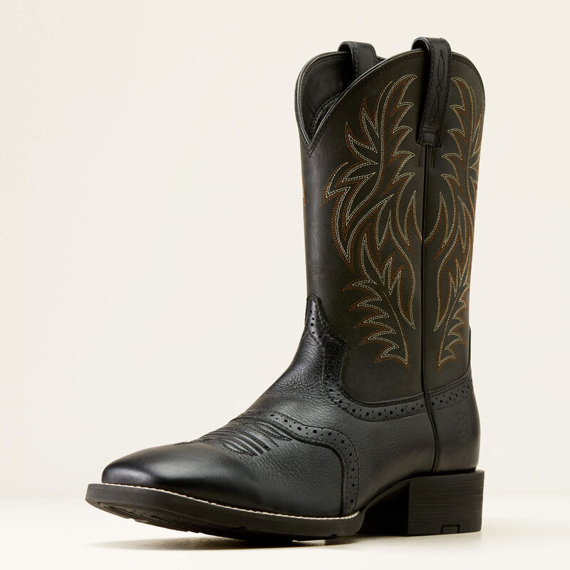 Sport Wide Square Toe Western Boot