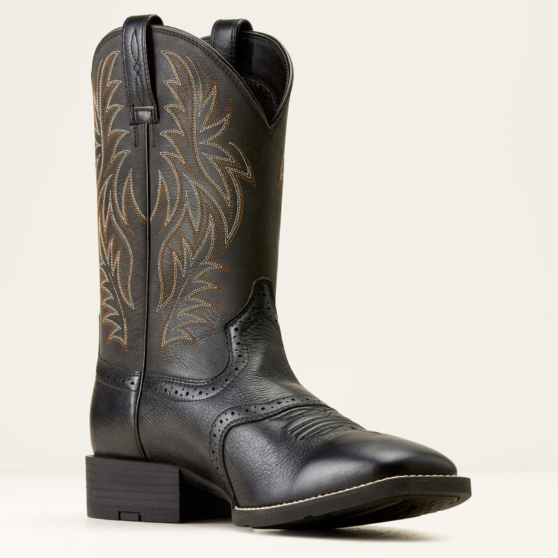 Sport Wide Square Toe Western Boot