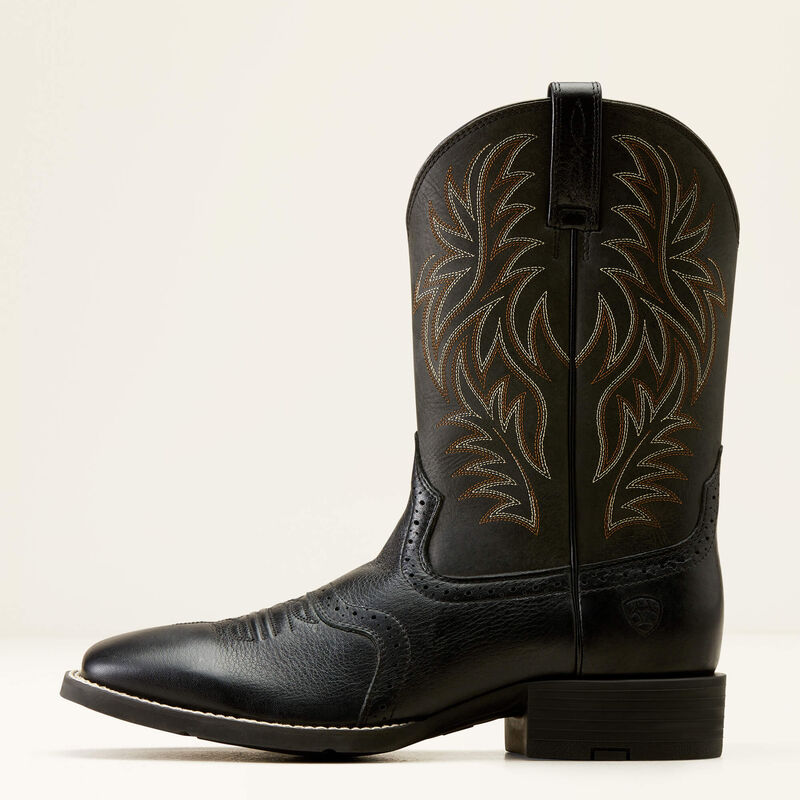 Sport Wide Square Toe Western Boot