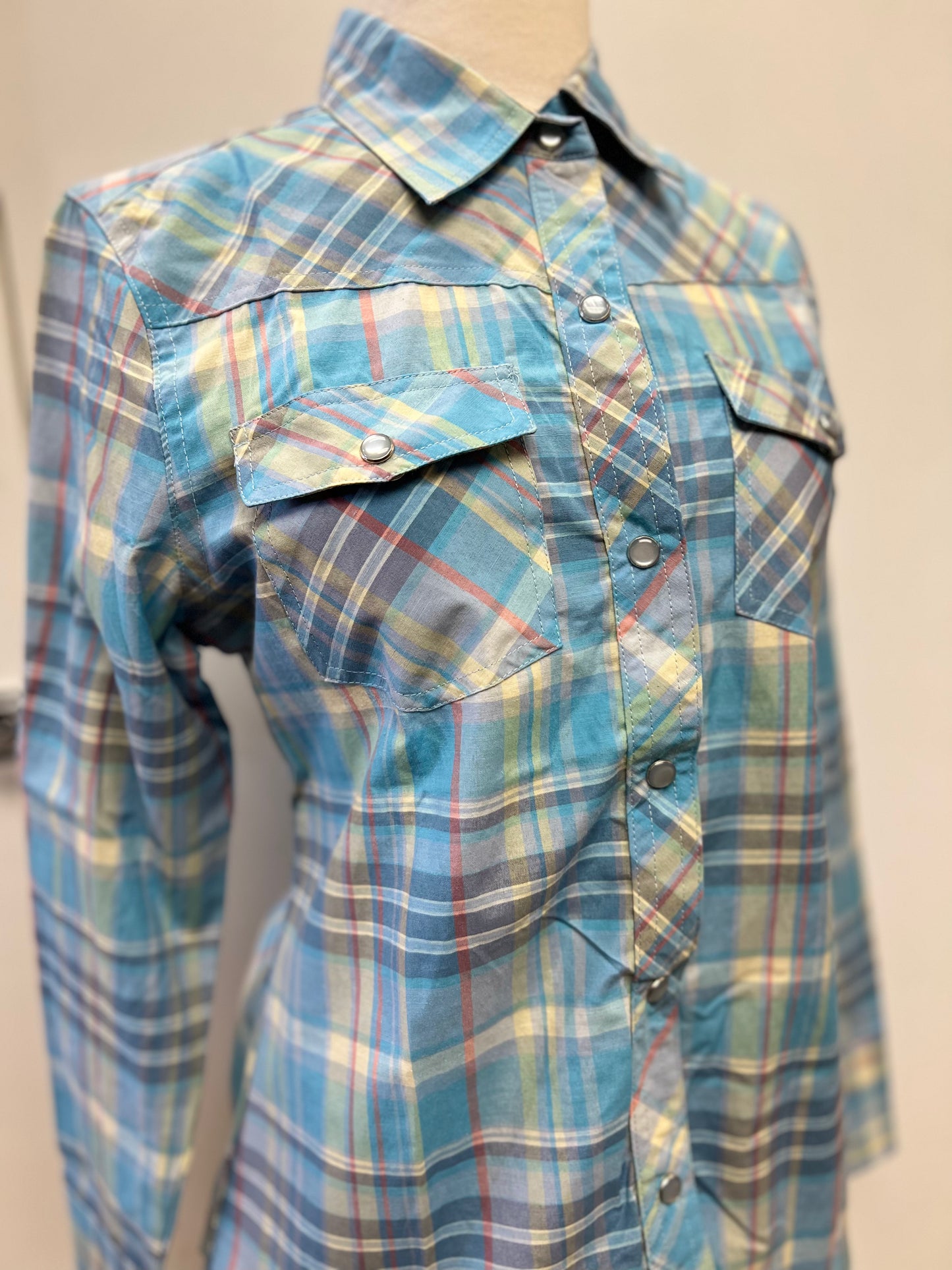 Plaid Long Sleeve Western Snap Shirt