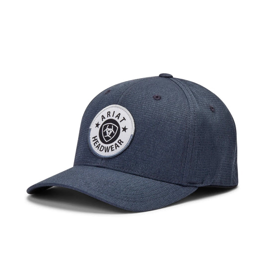 Ariat Logo Patch Elastic Back Baseball Flexfit Patch Cap Hats