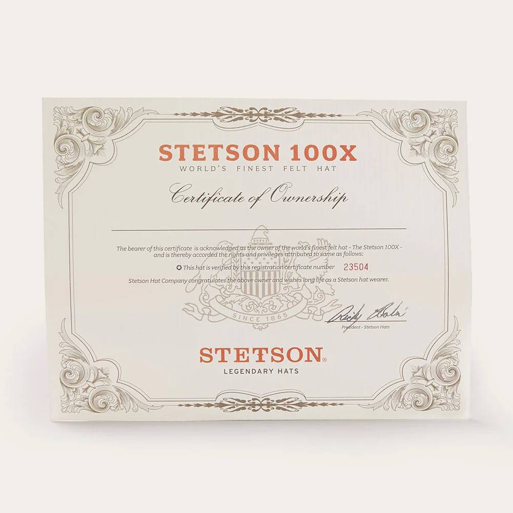 Stetson El Presidente 100x Felt Black