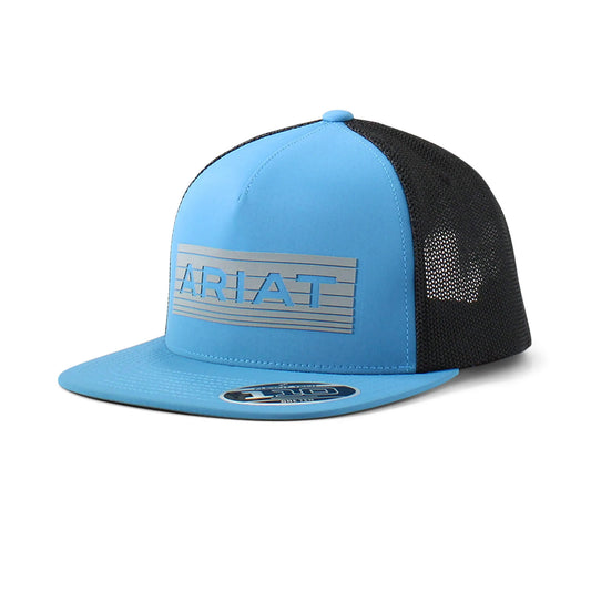 Ariat Western Hat Snap Reflective Logo Baseball Black