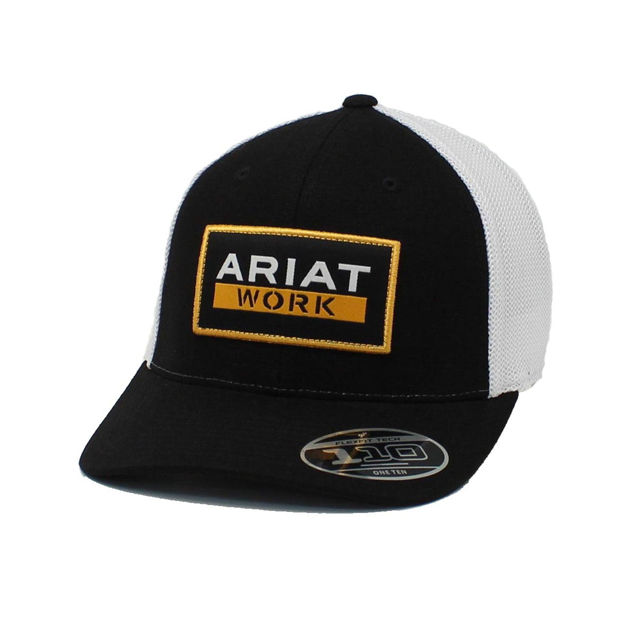 Ariat Hat Baseball Work Words Flexfit Snap Back Patch Cap Hat