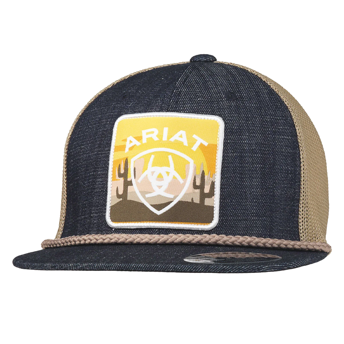 Ariat Cactus Patch Denim Snapback Cap