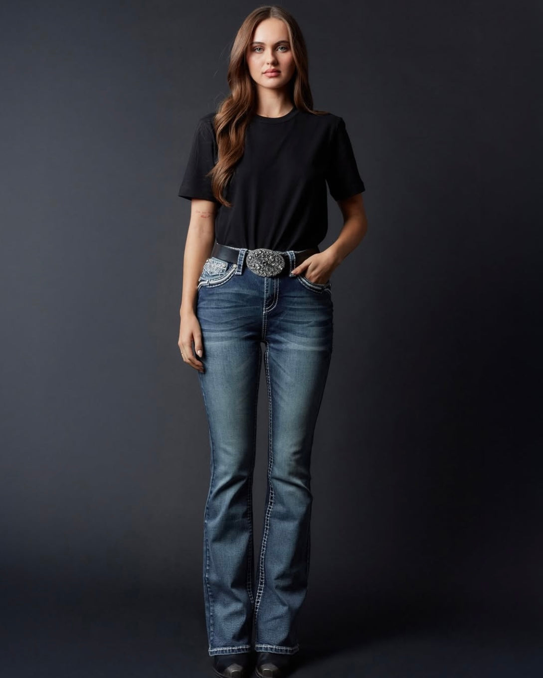 Women's Embellished Bootcut Jeans