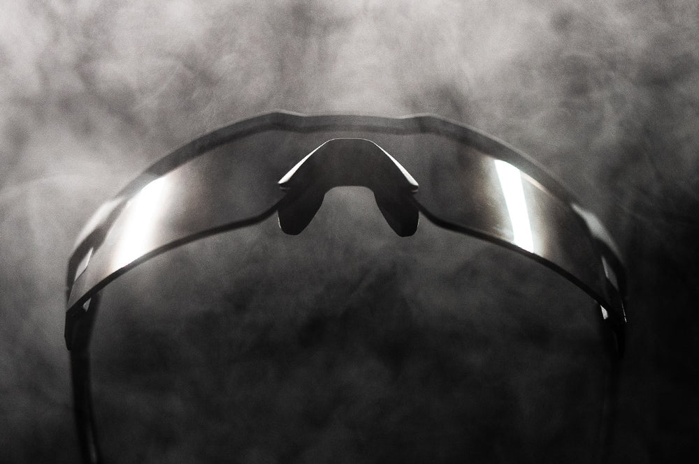 Future Tech Sunglasses: Black Frame Anti Fog Black Lens Z87+