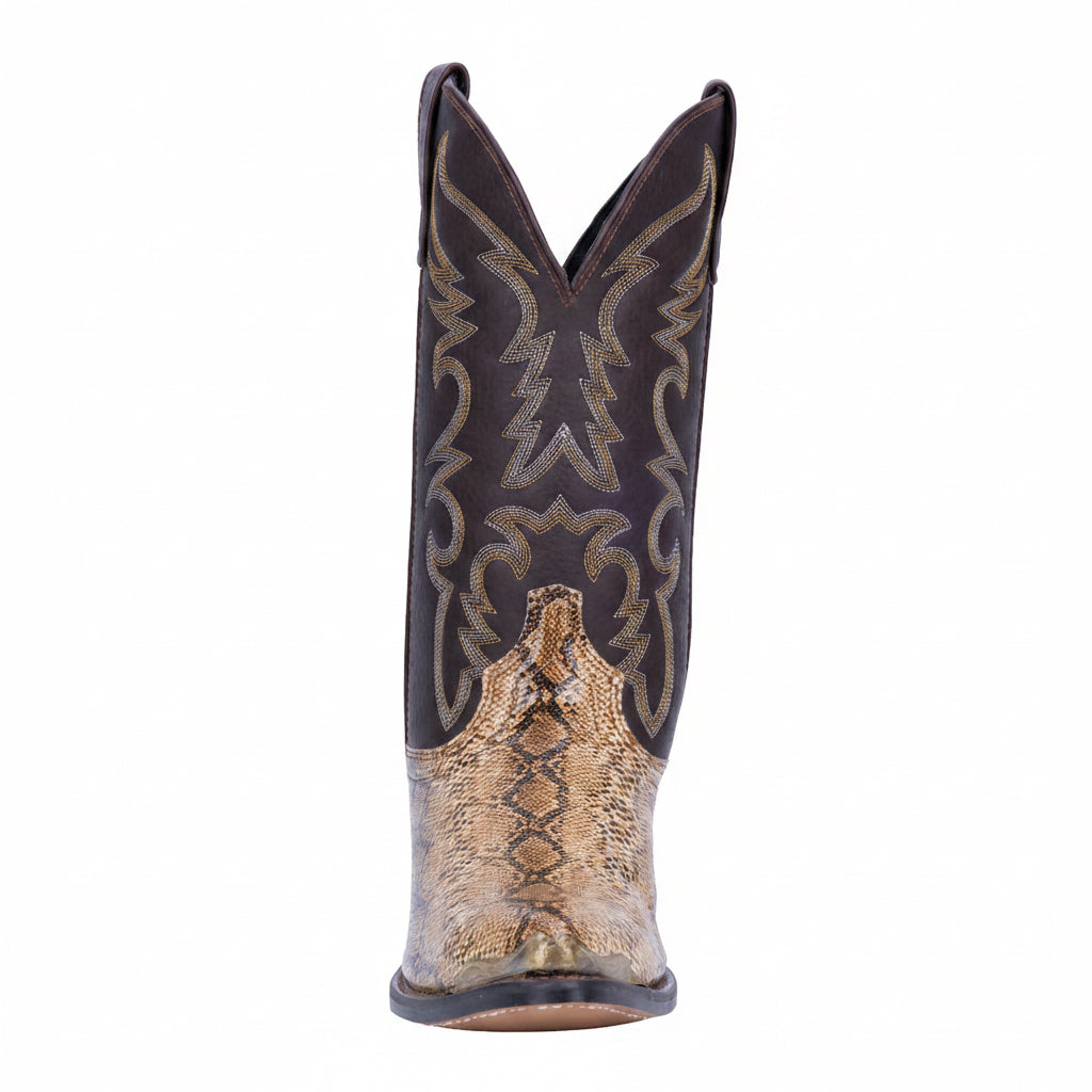 Laredo Monty Western Boot front view with stitched shaft detail