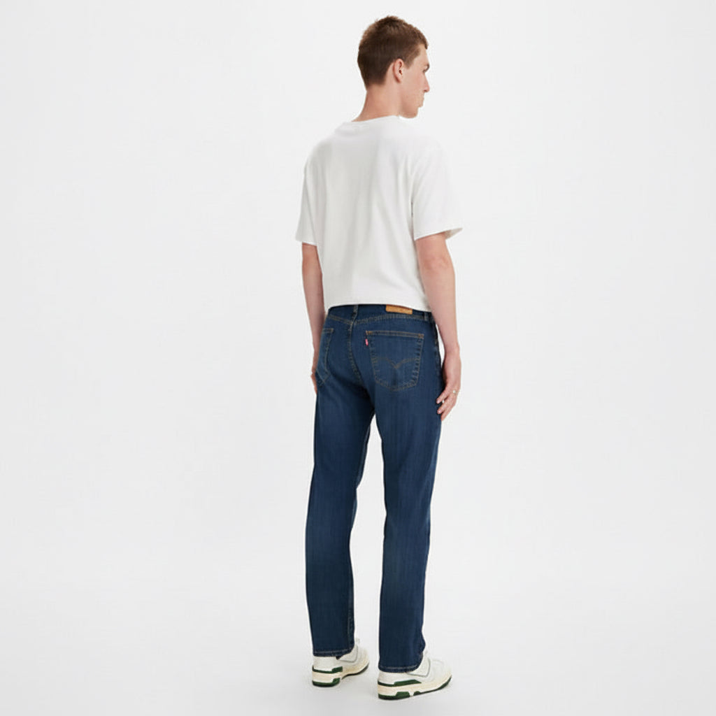 Levi’s 501 Original Fit Men’s Jeans back view on model in blue