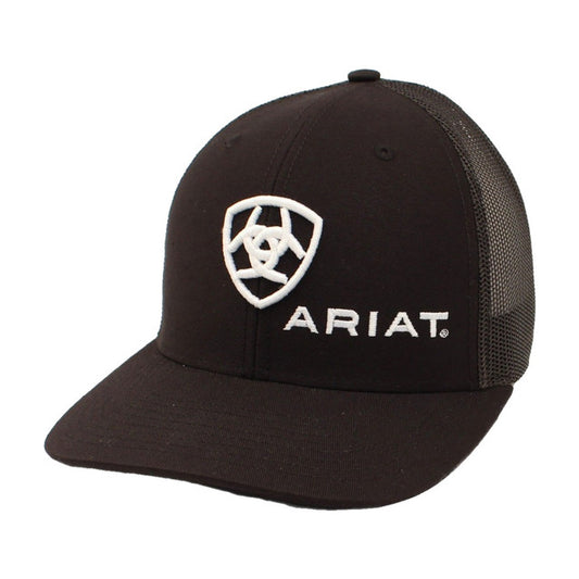 ARIAT SIGNATURE LOGO SHIELD BLACK - HATS CAP