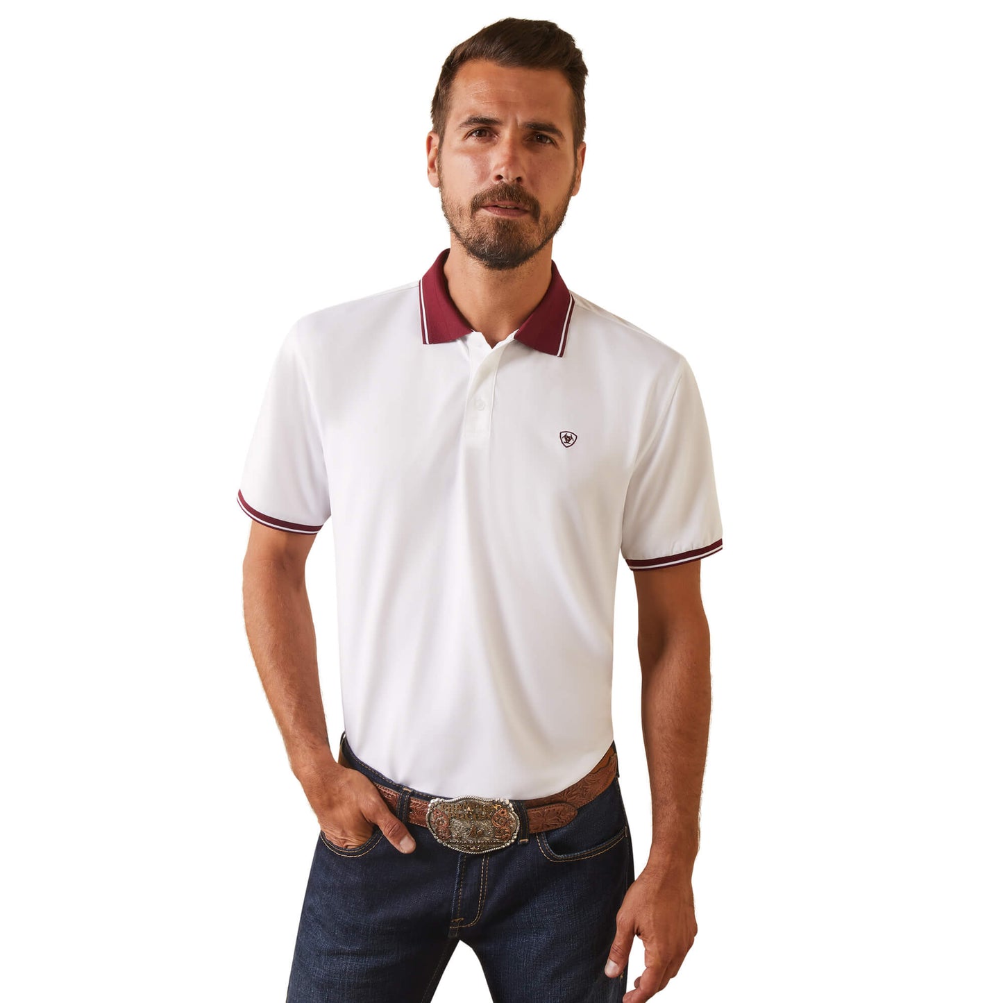 Ariat Logo Fitted Polo