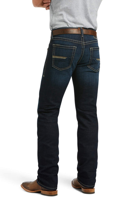 M5 Straight Stretch Marshall Emb Stackable Straight Leg Jean