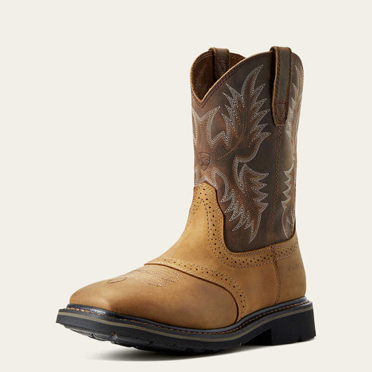 Sierra Wide Square Toe Work Boot