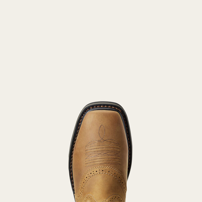 Bota de trabajo Sierra con punta cuadrada ancha 