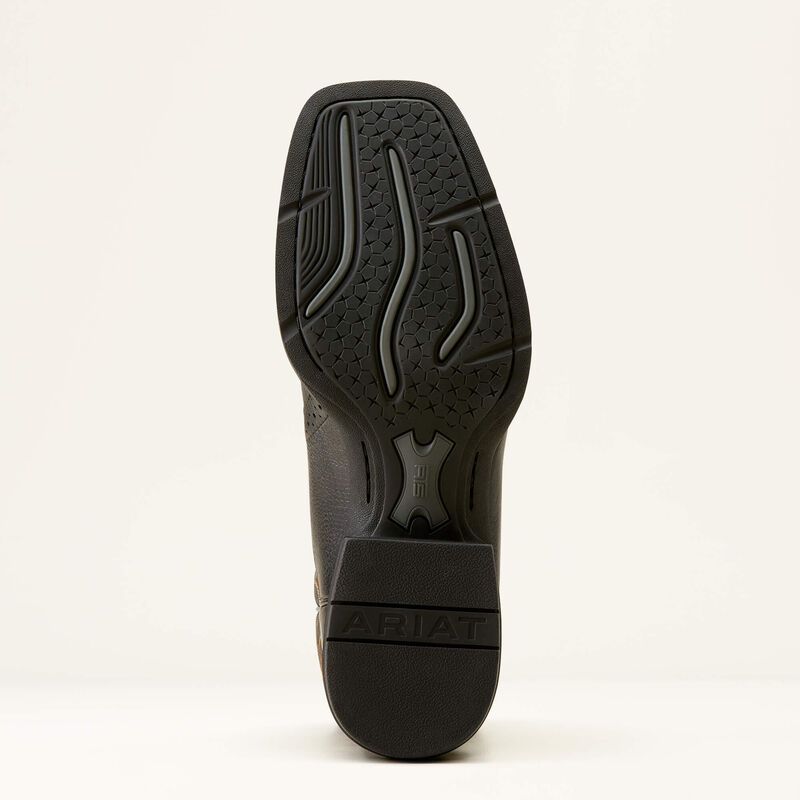 Bota vaquera deportiva con punta cuadrada ancha 