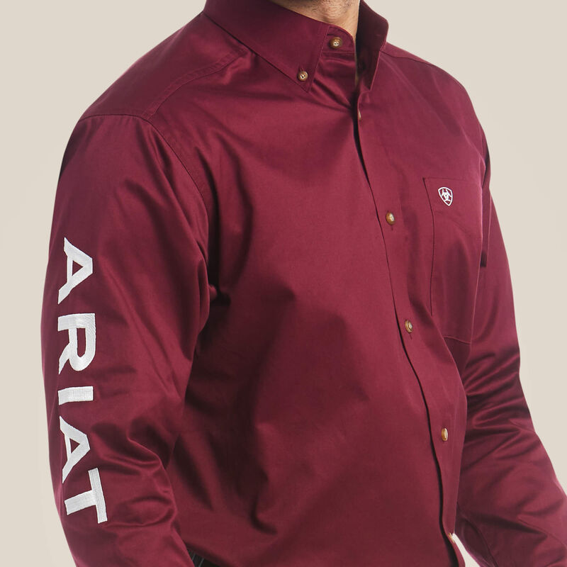 Camisa clásica de sarga con logotipo del equipo