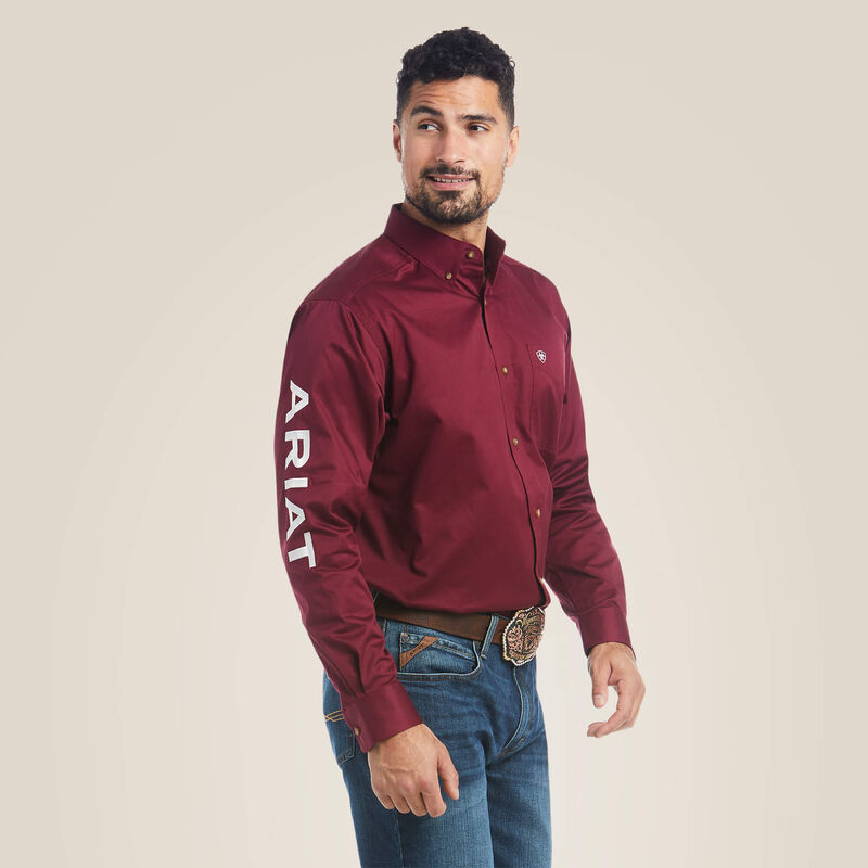 Camisa clásica de sarga con logotipo del equipo