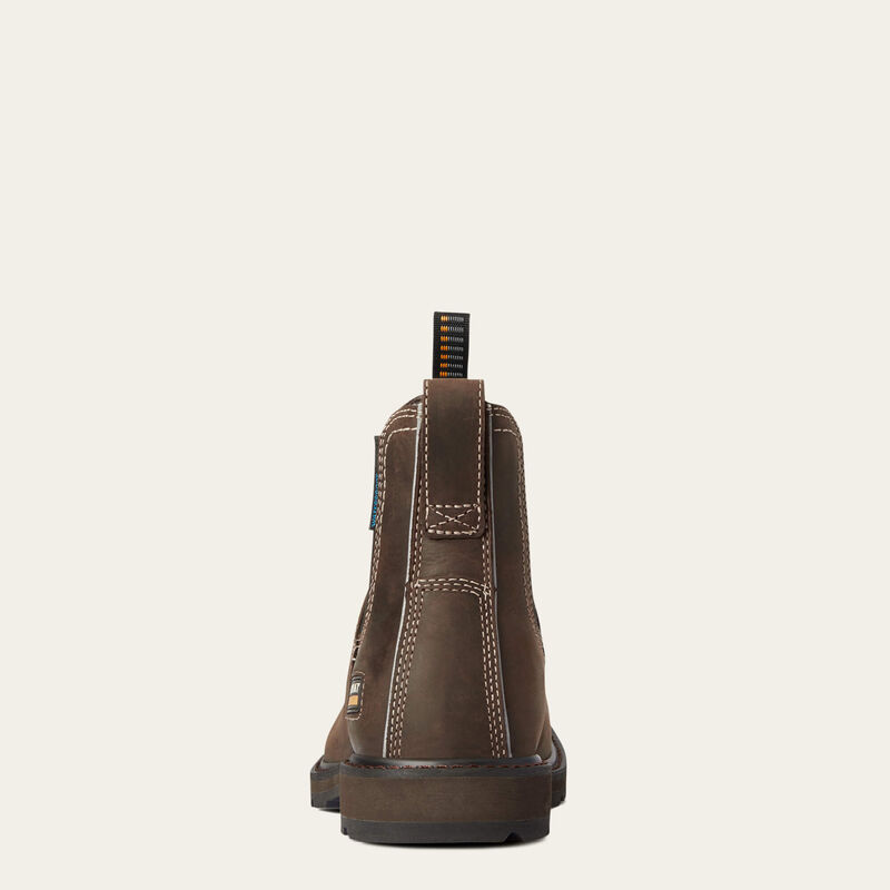 Bota de trabajo impermeable Groundbreaker Chelsea con punta cuadrada ancha 