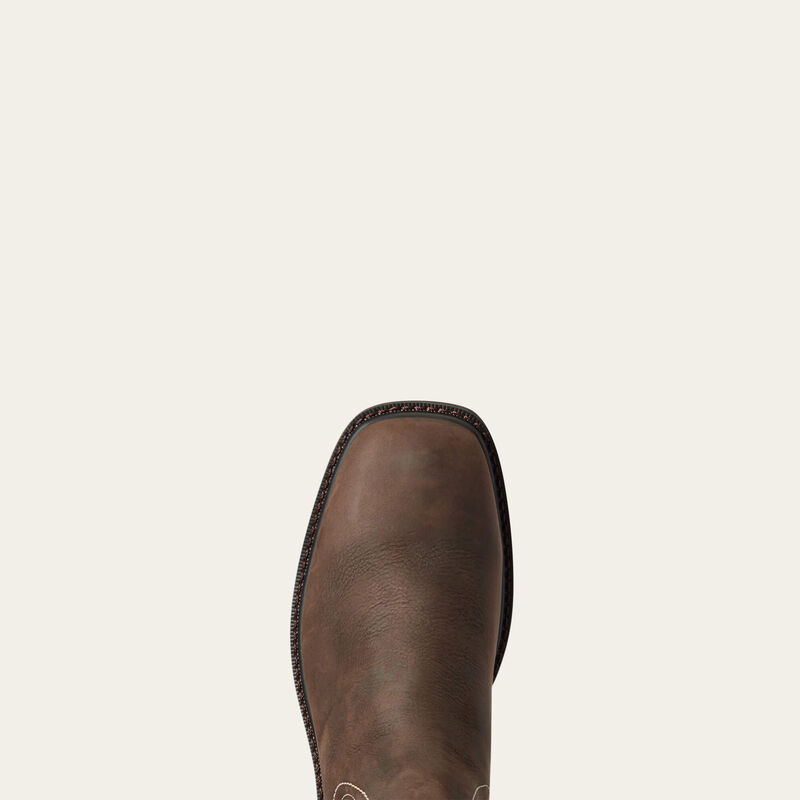 Bota de trabajo impermeable Groundbreaker Chelsea con punta cuadrada ancha 