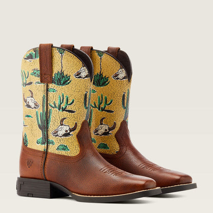 Round Up Wide Square Toe Western Boot