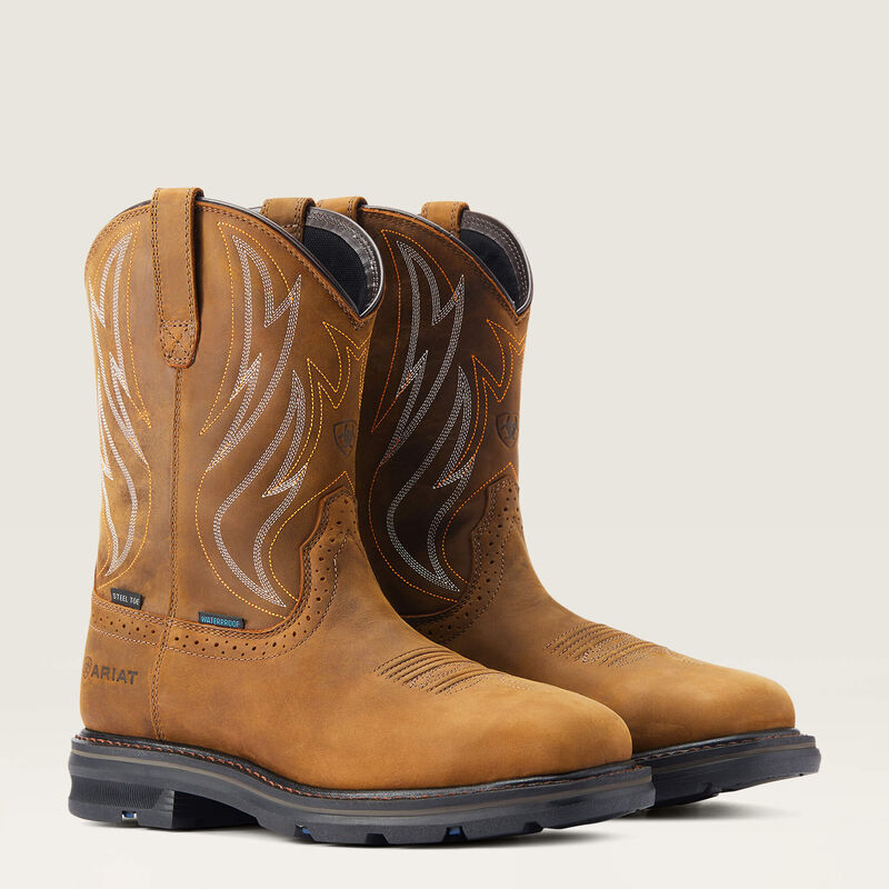 Bota de trabajo con punta de acero impermeable Sierra Shock Shield 