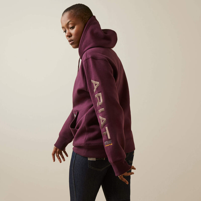 Sudadera con capucha con gráfico de barras de refuerzo 