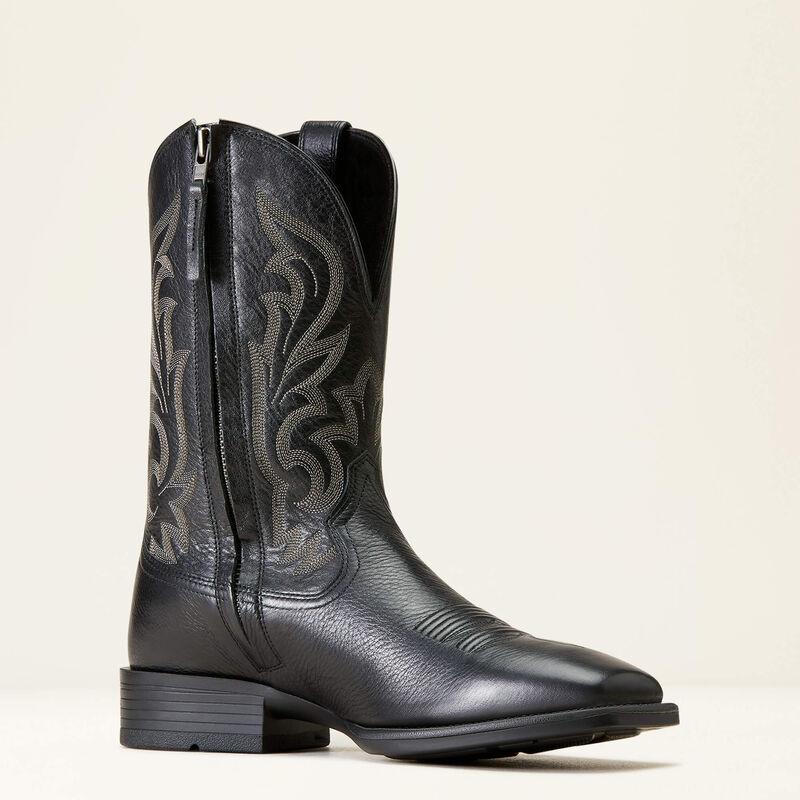 Bota vaquera ultradelgada con cremallera 