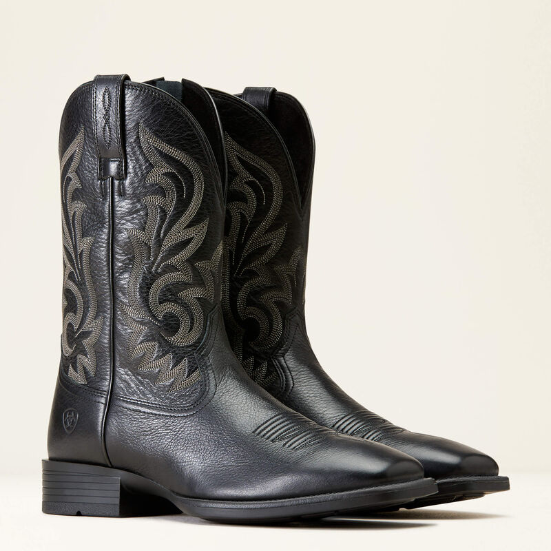 Bota vaquera ultradelgada con cremallera 