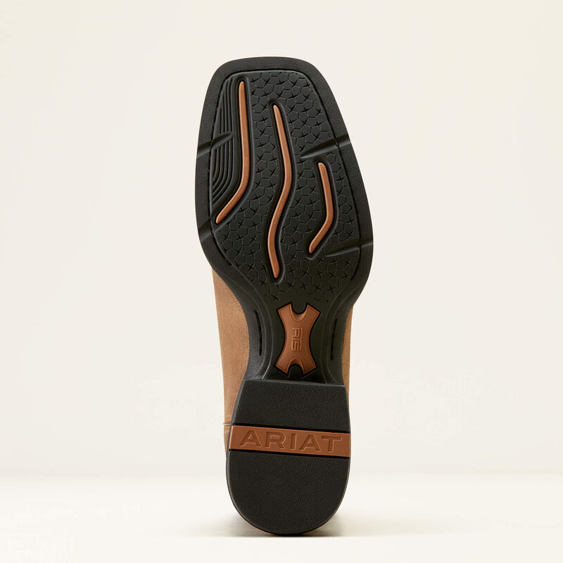 Bota vaquera deportiva de punta cuadrada ancha 