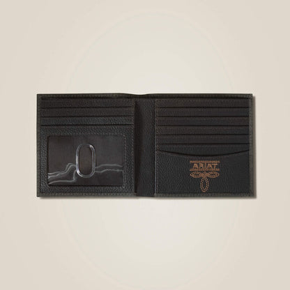 Pebble Leather Logo Bifold Wallet