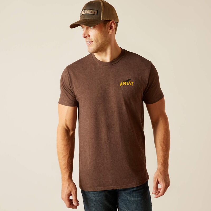 Camiseta con escudo de dibujo de bisonte 