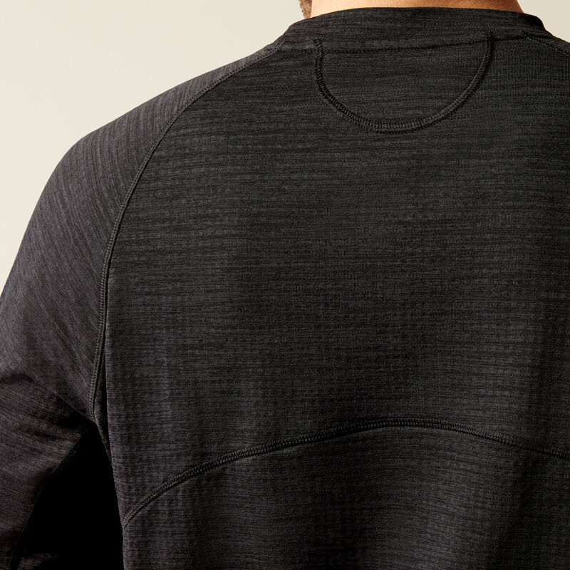 Camiseta de cuello redondo con rejilla de barras de refuerzo