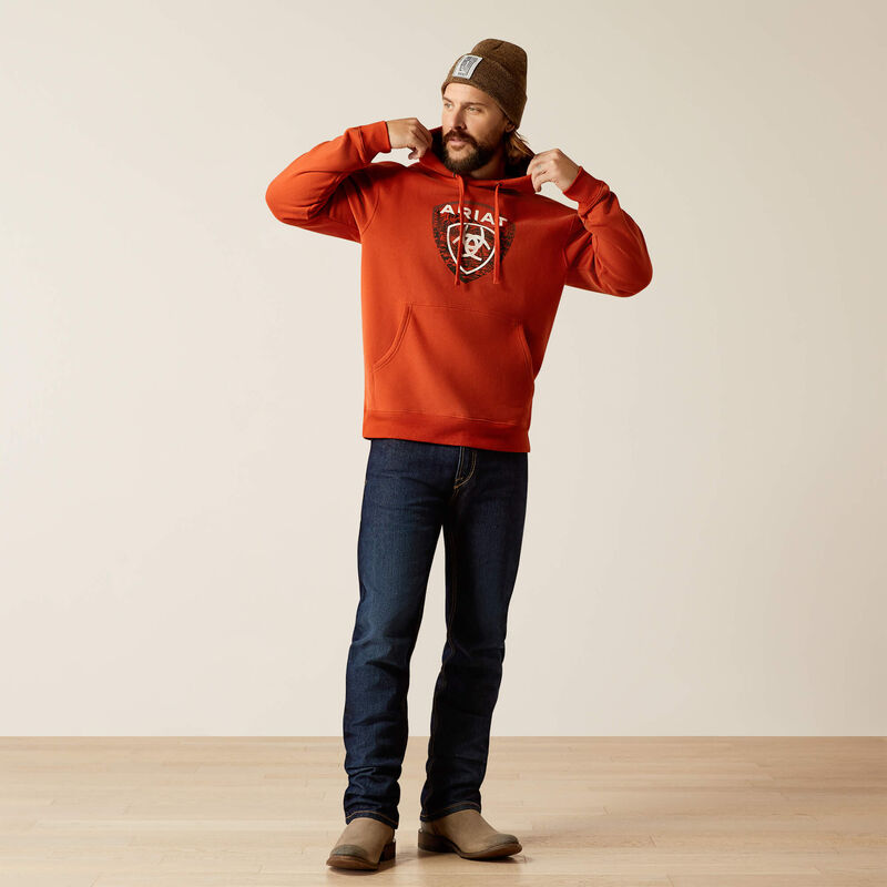 Sudadera con capucha con insignia del bosque