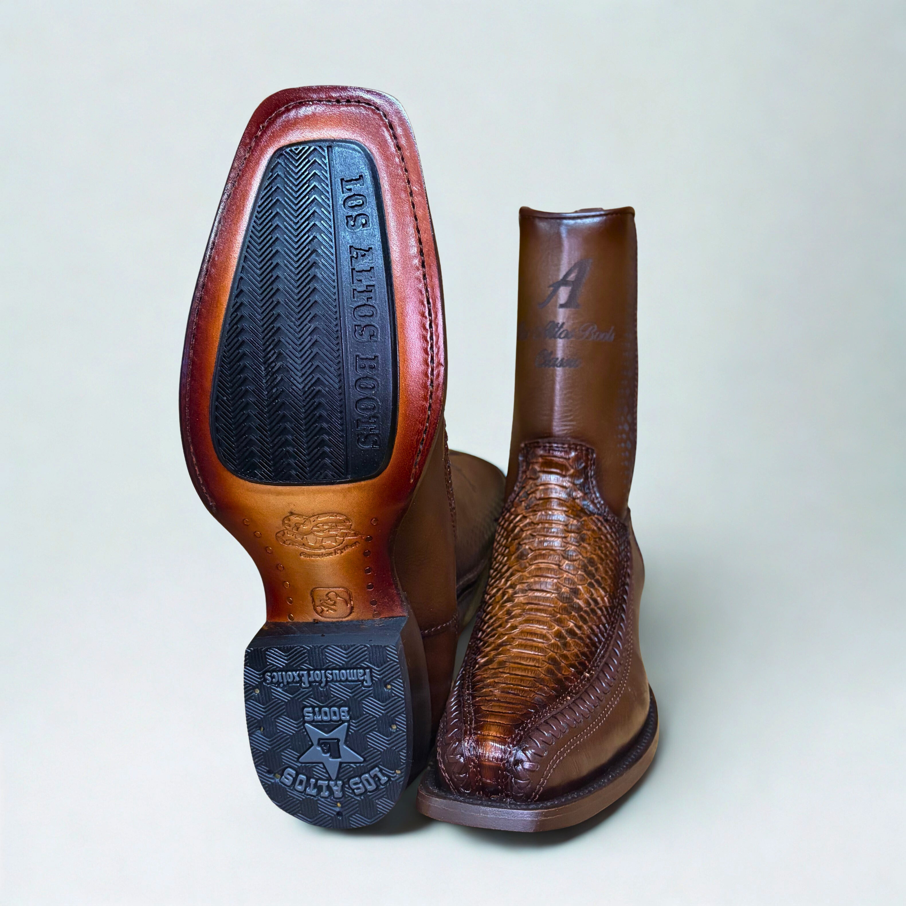 Python Porto Faded Brown 7X Toe Low Shaft Boot