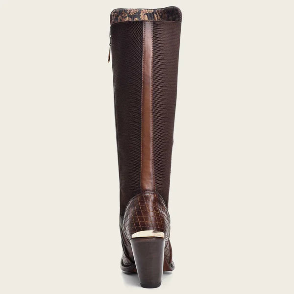 Embroidered Leather Boot