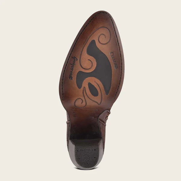 Embroidered Leather Boot