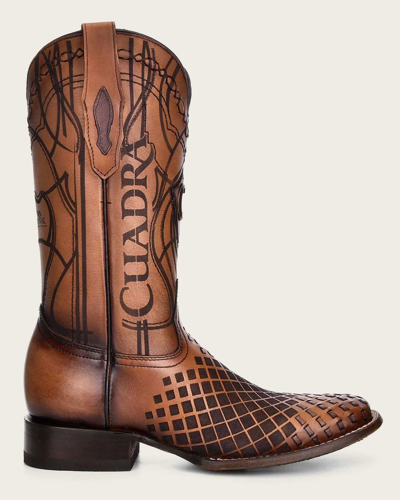 Bota de piel auténtica de vacuno 
