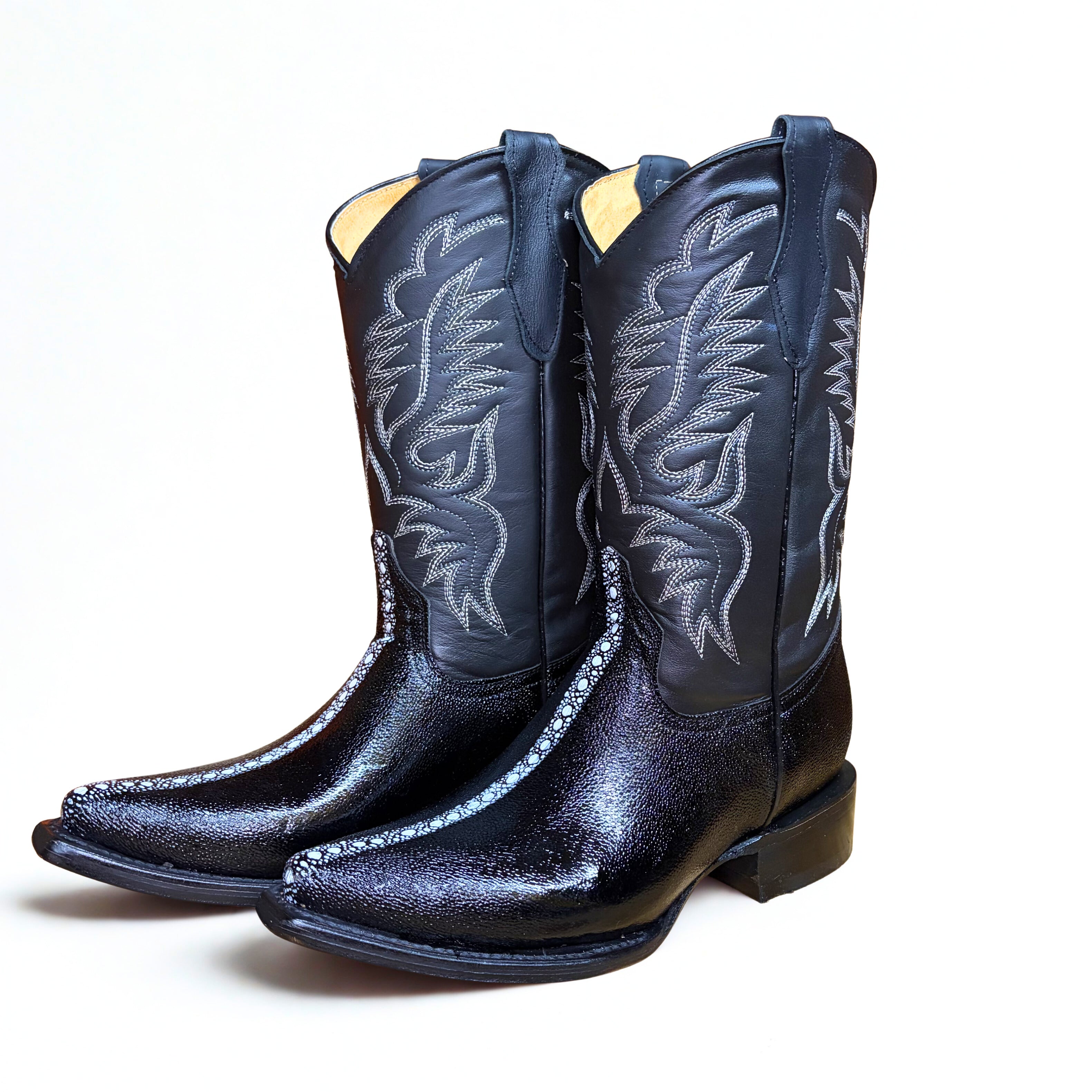 Arius Imitacion Negro Mantarraya Texana Boot