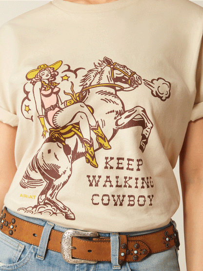 KEEP WALKIN' COWBOY SS TSHRT