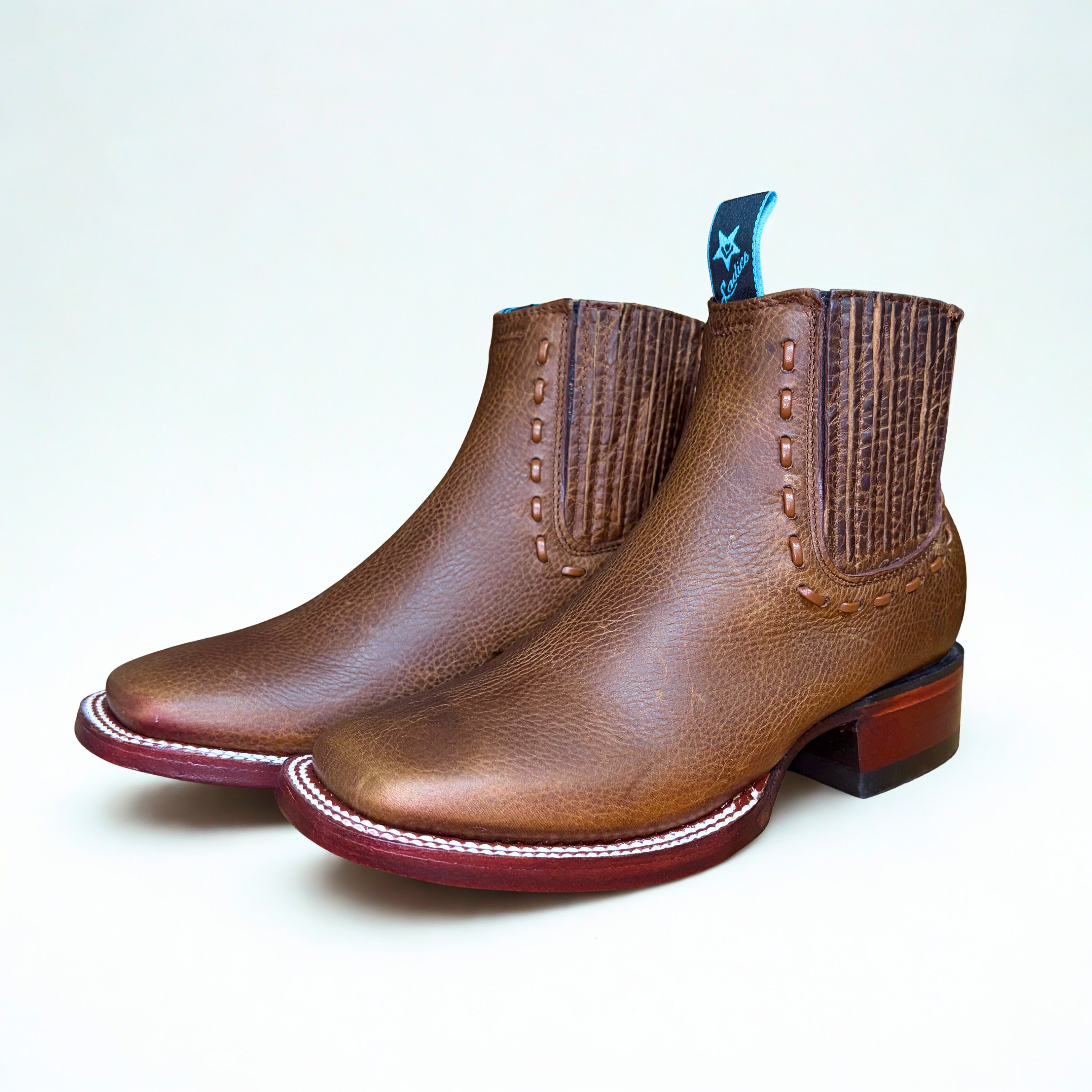 Rage Walnut Wide Square Toe Ankle Boot