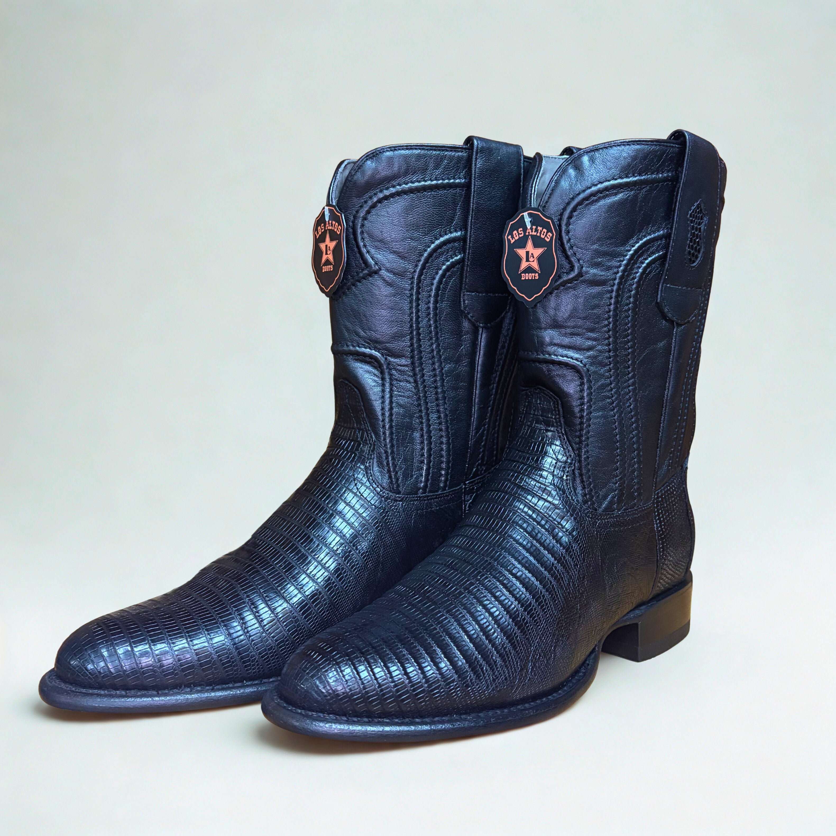 Lizard Teju Black Roper Boot