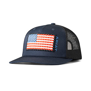 Ariat 112 Basket Weave Embroidered Flag