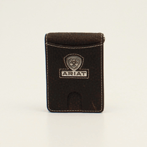 Bifold Money Clip Shield Logo Wallet