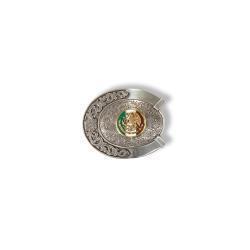ARIAT OVAL BUCKLE HORSESHOE MEXICO FLAG