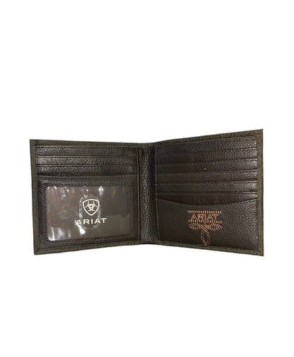 Bifold Crazy Horse Embroidery Wallet