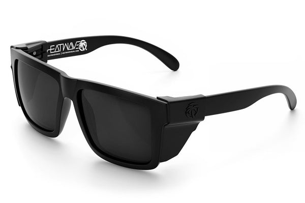 Xl Vise Z87 Sunglasses Black Frame: Black Lens Polarized