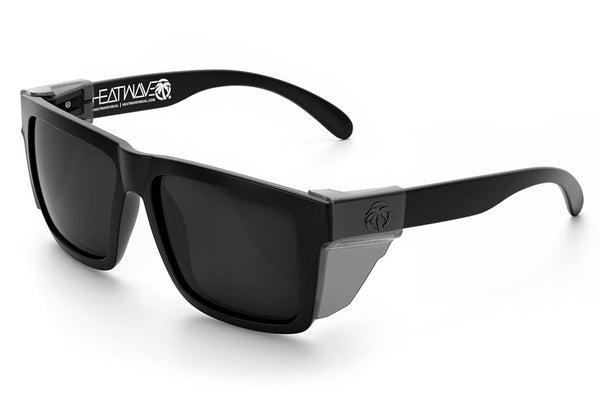Xl Vise Z87 Sunglasses Black Frame: Black Lens Polarized