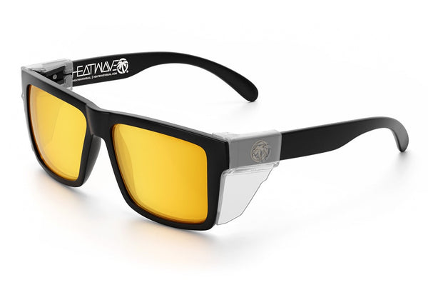 VISE Z87 SUNGLASSES BLACK FRAME: GOLD LENS