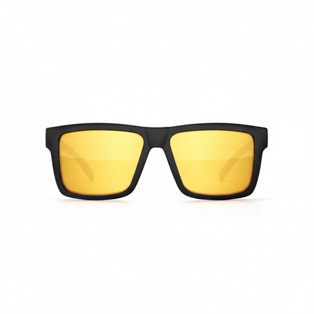 Vise Z87 Sunglasses Black Frame: Gold Lens