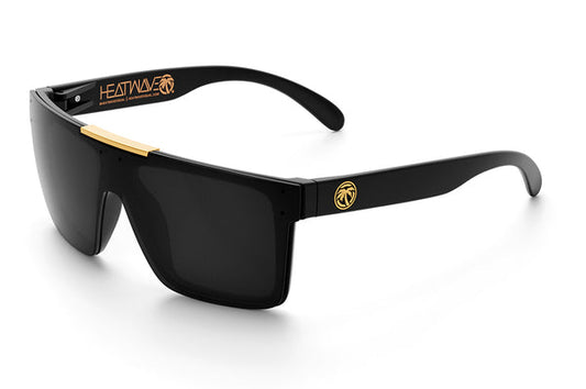 QUATRO SUNGLASSES: BLACK/GOLD Polarized